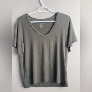 American eagle sage green tee